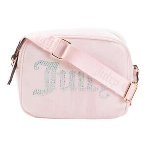 Juicy Couture Blush Velour Rhinestone Obsession Crossbody Bag – NWOT